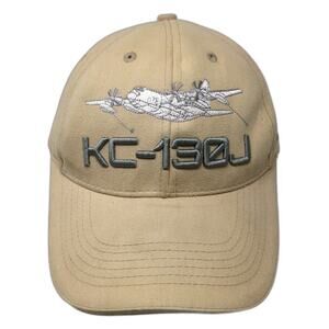 Lockheed Martin KC-130J Aircraft Kuwait Flag Beige One Size Baseball Cap Hat